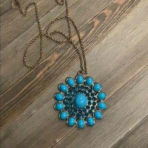 Bebe Long Boho Cluster Necklace